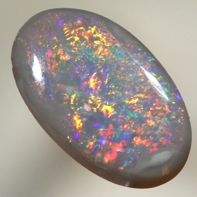 SOLID SEMI BLACK OPAL Bright sparkling golden fire